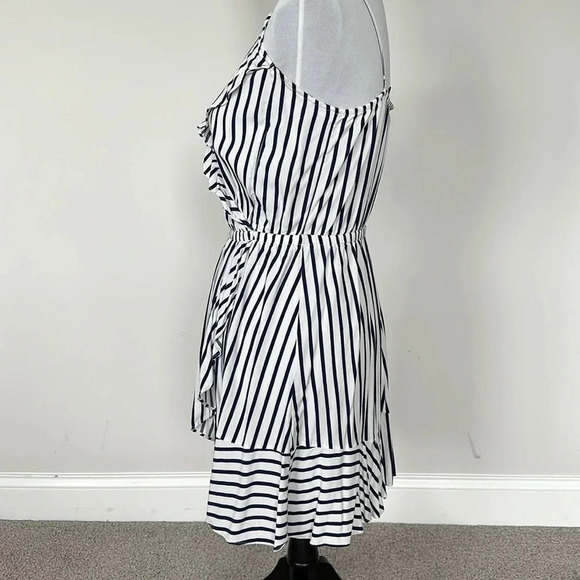 Express Blue and White Striped Dress Sz SM - Picture 3 of 8